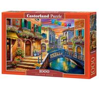 CASTORLAND Puzzle da 1000 pezzi, sogno veneziano, scena vibrante del canale di Venezia, fascino italiano, puzzle per adulti, C-105281-2