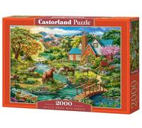 Puzzle casa idilliaca con cavalli 2000 pezzi