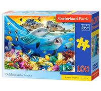 Castorland - Puzzle Delfini ai tropici - 100 Pezzi