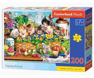 Castorland - Puzzle Gattini che dormono - 200 Pezzi