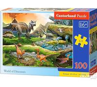 Castorland - Puzzle World of Dinosaurs - 100 Pezzi