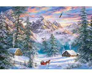 Castorland - Puzzle Natale in montagna - 1000 Pezzi