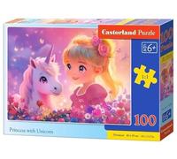 Castorland Puzzle principessa unicorno 100 pezzi puzzle per bambini