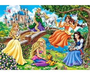Castorland - Puzzle Principesse in giardino - 180 Pezzi
