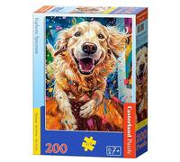 Castorland - Puzzle Spettro euforico - Cane - 200 Pezzi