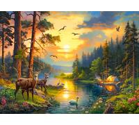 Puzzle Castorland Tramonto sul Fiume 3000 Pezzi