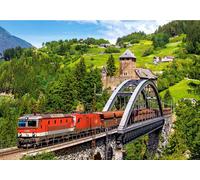 Castorland - Puzzle Treno sul ponte - 500 Pezzi
