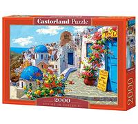 Castorland- Spring 2000 Pieces Paesaggio c200603 Primavera en Santorini Jigsaw Puzzle (2000-Piece), Colore