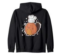 Castoro Come Chef Felpa con Cappuccio