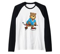 Castoro Hockey su Ghiaccio Bastone da Hockey su Ghiaccio Maglia con Maniche Raglan