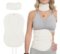 Castr Oil Pack Comprass per detox epatico e kit di tiroide - INVUA OLIO DI CASTORE RIUSIBILI DI CATTURA ORGANICO - Migliorare il sonno e la digestion