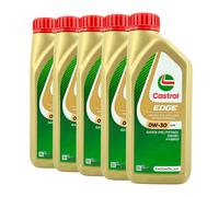 CASTROL Edge 0W-30 A5/B5 Olio Motore, Volvo 95200377, 5x1 Litro