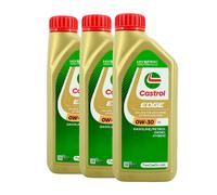 CASTROL Edge 0W-30 LL Olio Motore, MB 229.31, MB 229.51, Porsche C30, 3x1 Litro