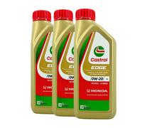 CASTROL Edge H 0W-20 Olio Motore 3x1 L, Semisintetico