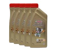 CASTROL Edge Professionale Fluido Titanio A5 0W-30 Olio Motore API SL, 5x1 Litri
