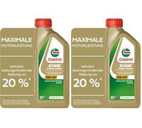 Castrol EDGE TURBO DIESEL 5W-40 Olio Motore, 1L (Confezione da 2)