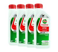 CASTROL GTX 0W-20 RN17 FE Olio Motore, Renault RN17 FE, 4x1 Litro