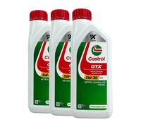 CASTROL GTX 5W-30 A5/B5 Olio Motore, ILSAC GF-4, API SL, ACEA B5, 3x1 Litro