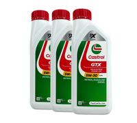 CASTROL GTX 5W-30 A5/B5 Olio Motore, ILSAC GF-4, API SL, ACEA B5, 3x1 Litro