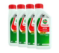 CASTROL GTX 5W-30 A5/B5 Olio Motore, ILSAC GF-4, API SL, ACEA B5, 4x1 Litro