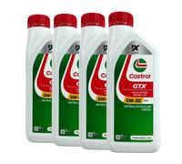 CASTROL GTX 5W-30 A5/B5 Olio Motore, ILSAC GF-4, API SL, ACEA B5, 4x1 Litro