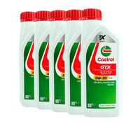 CASTROL GTX 5W-30 A5/B5 Olio Motore, ILSAC GF-4, API SL, ACEA B5, 5x1 Litro