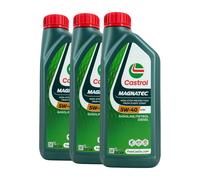 CASTROL Magnatec 5W-40 A3/B4 Olio Motore, RENAULT RN 0710, VW 502 00, 3x1 Litro