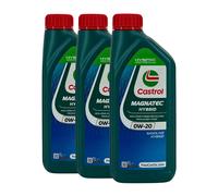 CASTROL Magnatec Hybrid 0W-20 Olio Motore PKW ILSAC GF-6, API SP, 3x1 Litro