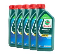 CASTROL Magnatec Hybrid 5W-30 Olio Motore, ILSAC GF-6, API SP, 5x1 Litro