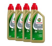 CASTROL MTX 10W-40 Olio Per Trasmissione API SG, 4x1 Litro
