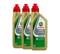 CASTROL MTX Olio Cambio Full Sintetico 75W-140 API GL-5, 3x1 L