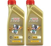 CASTROL Olio motore EDGE 5W-30 Olio sintetico Olio 1 L (Confezione da 2)