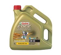 Castrol 77128 Edge Turbo Diesel 5W-40 Fluid Titanium Technology, Olio Motore 4 Litri