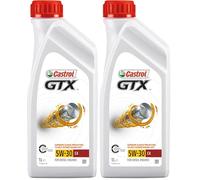 CASTROL Olio motore GTX 5W-30 Olio sintetico Olio 1 L (Confezione da 2)