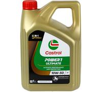 CASTROL Power 1 Ultimate 4T 10W-50 Olio Per Moto API SN, JASO MA2, 1x4 Litri