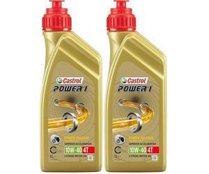 CASTROL Olio Power 1 4T 10W-40 1L (Confezione da 2)