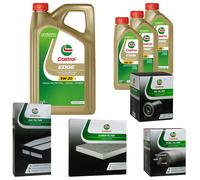 CASTROL Pacchetto Di Ispezione 8 L EDGE Titanium 5W-30 LL Per VW New Beetle 2.5