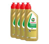 CASTROL Power 1 2T 2-Rad Olio Motore Api TC, ISO-L-EGD, Jaso Fd, 4x1 Litro