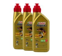 CASTROL Power 1 4T 10W-40 2-Rad Olio Motore Api Sn, Jaso MA2, 3x1 Litro