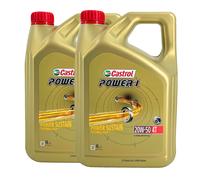 CASTROL Power 1 4T 20W-50 Olio Motore 2 Ruote API SN, JASO MA2, 2x4 Litri