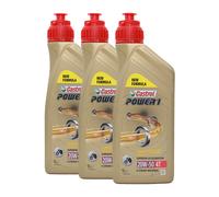 CASTROL Power 1 4T 20W-50 Olio Motore 2 Ruote API SN, JASO MA2, 3x1 Litro