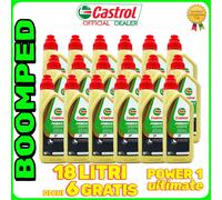 CASTROL POWER 1 RACING 2T ULTIMATE 18 LITRI OLIO SINTETICO MOTO MISCELA 18CS03