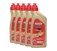 CASTROL Power 1 Scooter 4T 5W-40 2-Rad Olio Motore Api Sl, Jaso MB , 5x1 Litro