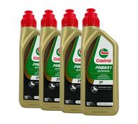 CASTROL Power 1 Ultimate 2T 2-Rad Olio ISO-L-EGD, Jaso Fd, Api TC, 4x1 Litro