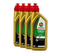 CASTROL Power 1 Ultimate 2T 2-Rad Olio ISO-L-EGD, Jaso Fd, Api TC, 4x1 Litro