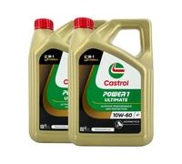 CASTROL Power 1 Ultimate 4T 10W-60 Olio Motore, 2x4 Litri