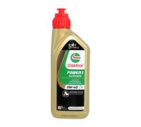 CASTROL Power 1 Racing 4T 5W-40 2-Rad Olio Motore Api Sn, Jaso MA2, 1 Litro