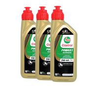 CASTROL Power 1 Ultimate 4T 5W-40 Olio Per Moto API SN, JASO MA2, 3x1 Litro