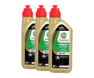 CASTROL Power 1 Ultimate 4T 5W-40 Olio Per Moto API SN, JASO MA2, 3x1 Litro