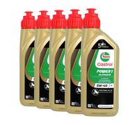 CASTROL Power 1 Ultimate 4T 5W-40 Olio Per Moto API SN, JASO MA2, 5x1 Litro